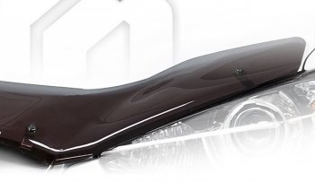 2 499 р. Дефлектор капота CA-Plastiс  Cadillac SRX (2010-2012) (Classic полупрозрачный, Без надписи). Увеличить фотографию 1