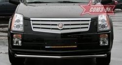 13 499 р. Защита переднего бампера одинарная Souz-96 (d60) Cadillac SRX (2004-2009). Увеличить фотографию 2