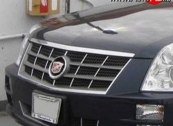 8 149 р. Решетка радиатора Standart Cadillac STS седан рестайлинг (2008-2012) (Неокрашенная). Увеличить фотографию 1
