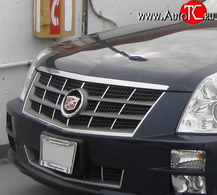8 149 р. Решетка радиатора Standart Cadillac STS седан рестайлинг (2008-2012) (Неокрашенная)