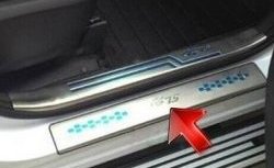 1 899 р. Накладки на порожки автомобиля CT  Changan CS75 (2013-2017). Увеличить фотографию 1