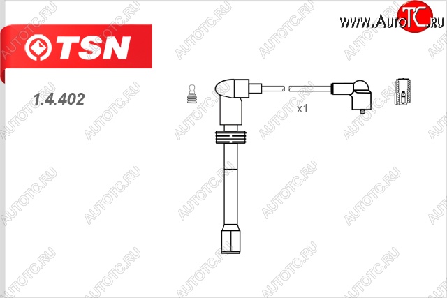 178 р. Провод высоковольтный свечной (№2) TSN Chery M11 A3 седан (2010-2016)