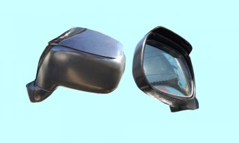 279 р. Козырьки зеркал CA-Plastic Chery Tiggo 2 (2017-2024) (Classic полупрозрачный). Увеличить фотографию 1