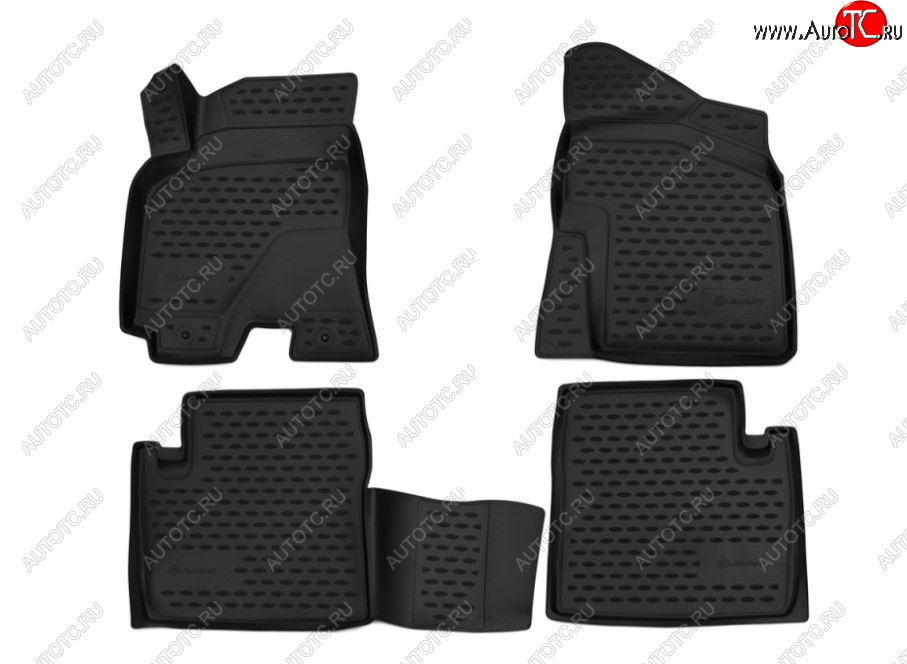 1 949 р. Комплект ковриков салона Element  Chery Tiggo 3x (2017-2024) (Цвет: черный)