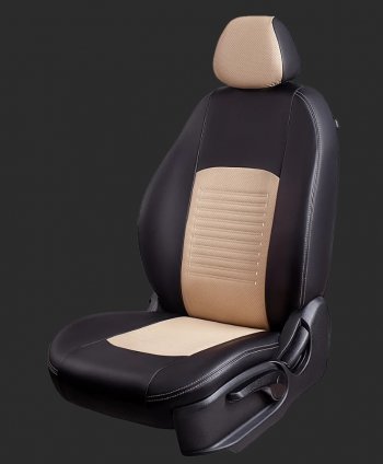 Чехлы для сидений Lord Autofashion Турин (экокожа, спинка 60/40, 3 Г-образных подголовника) Chery Tiggo 3x дорестайлинг (2017-2020)
