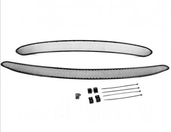 559 р. Сетка в воздухозаборник бампера Arbori (15 мм) Chery Tiggo 5 (T21) дорестайлинг (2014-2017) (Хром). Увеличить фотографию 1