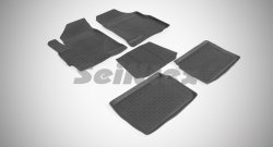 Износостойкие коврики в салон с высоким бортом SeiNtex Premium 4 шт. (резина) Chery Tiggo 5 (T21) дорестайлинг (2014-2017)