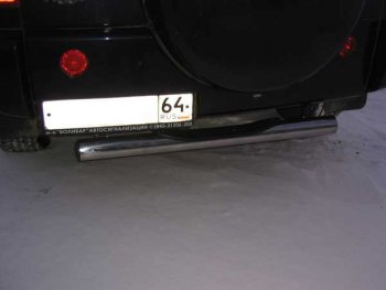 7 199 р. Защита заднего бампера Slitkoff (Ø 76 мм) Chery Tiggo T11 дорестайлинг (2005-2013). Увеличить фотографию 1