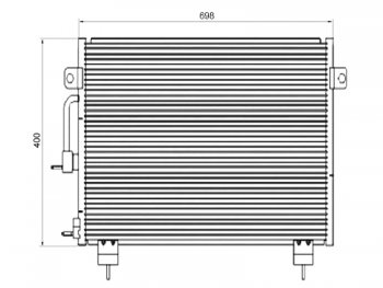 5 499 р. Радиатор кондиционера SAT  Chery Tiggo T11 (2005-2013). Увеличить фотографию 1