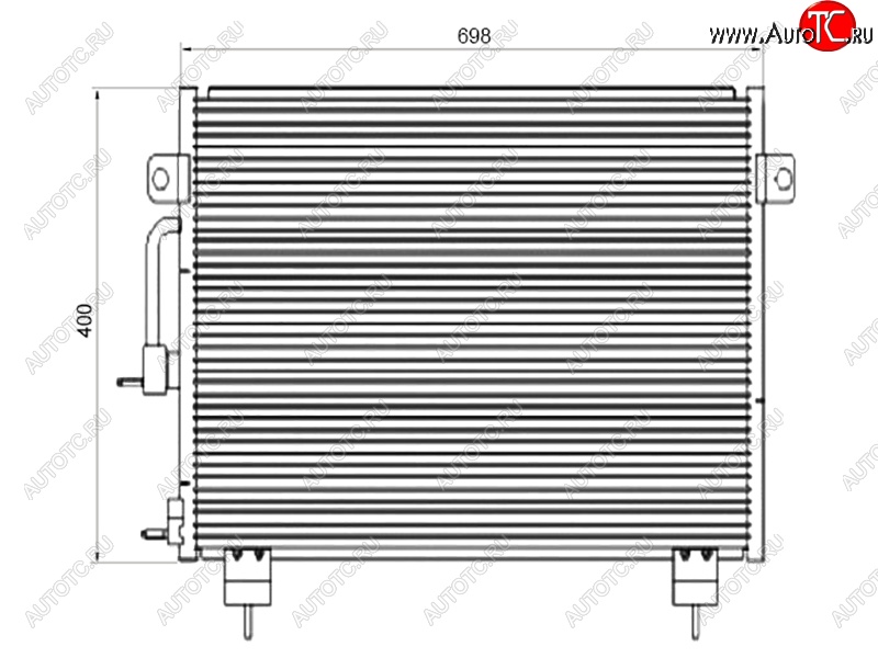 5 499 р. Радиатор кондиционера SAT  Chery Tiggo T11 (2005-2013)