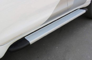 10 979 р. Порожки для ног Arbori Optima Silver Chevrolet Trailblazer GM800 дорестайлинг (2012-2016). Увеличить фотографию 1