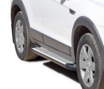 Порожки для ног Бумер (алюминий) Chevrolet (Шевролет) Trailblazer (Трейлблэйзер)  GM800 (2012-2016) GM800 дорестайлинг