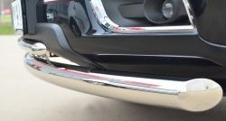 16 699 р. Защита переднего бампера (2 трубыØ76 и 42 мм, нержавейка) Russtal Chevrolet Trailblazer GM800 дорестайлинг (2012-2016). Увеличить фотографию 3