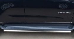 13 849 р. Защита порогов из круглой трубы диаметром 42 мм Russtal  Chevrolet Trailblazer  GM800 (2012-2016). Увеличить фотографию 1