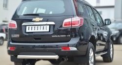 21 399 р. Одинарная защита заднего бампера из трубы диаметром 76 мм SLITKOFF  Chevrolet Trailblazer  GM800 (2012-2016) дорестайлинг. Увеличить фотографию 4