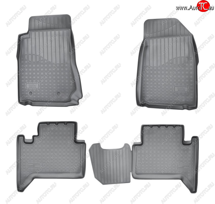 2 399 р. Комплект ковриков в салон Norplast Unidec (5 мест)  Chevrolet Trailblazer  GM800 (2012-2020) (Цвет: черный)