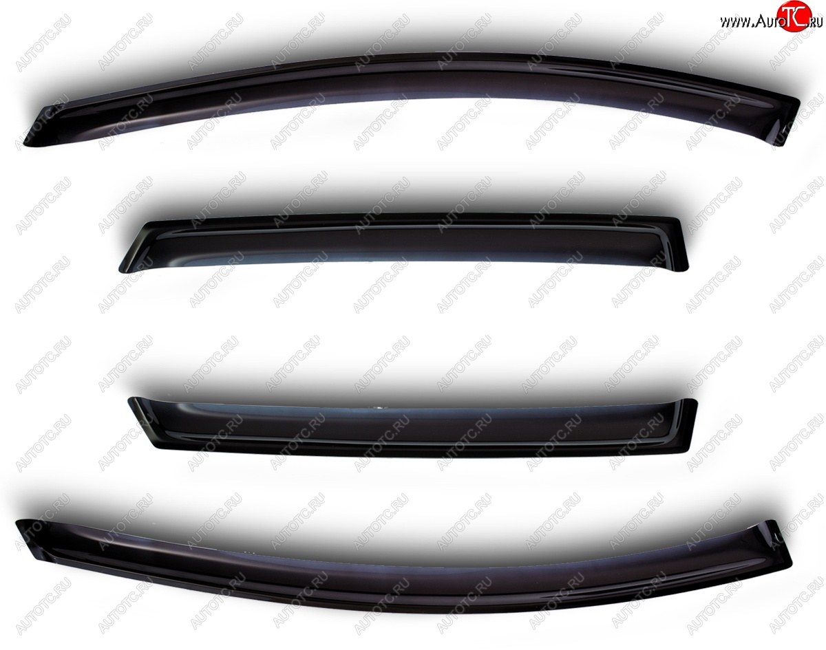 1 869 р. Дефлекторы окон (ветровики) SIM 4 шт Chevrolet Aveo T300 седан (2011-2015)