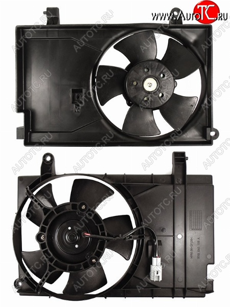 2 269 р. Вентилятор радиатора кондиционера в сборе SAT Chevrolet Aveo T250 седан рестайлинг (2006-2011)