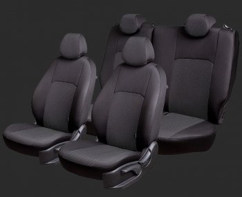Чехлы для сидений Lord Autofashion Дублин (жаккард, спинка 60/40, 3 Г-образных подголовника) Chevrolet Aveo T250 седан рестайлинг (2006-2011)