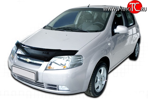2 399 р. Дефлектор капота NovLine  Chevrolet Aveo ( T200,  T250) (2002-2011)