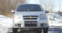 1 039 р. Защитная сетка решетки переднего бампера RA  Chevrolet Aveo  T250 (2006-2011). Увеличить фотографию 3