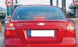 3 499 р. Лип спойлер CT Chevrolet Aveo T200 седан (2003-2008) (Неокрашенный). Увеличить фотографию 2