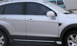 13 999 р. Пороги CT v2 Chevrolet Captiva  дорестайлинг (2006-2011). Увеличить фотографию 1