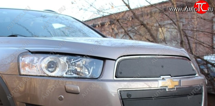 599 р. Зимняя заглушка решетки радиатора Стрелка 11 Премиум  Chevrolet Captiva (2013-2016)