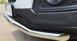 15 999 р. Защита переднего бампера (Ø63 мм волна, нержавейка) Russtal  Chevrolet Captiva (2013-2016). Увеличить фотографию 3