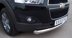 15 999 р. Одинарная защита переднего бампера диаметром 76 мм Russtal Chevrolet Captiva 1-ый рестайлинг (2011-2013). Увеличить фотографию 2