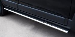 17 999 р. Защита порогов из овальной трубы диаметром 75x42 мм с проступью Russtal Chevrolet Captiva 1-ый рестайлинг (2011-2013). Увеличить фотографию 1