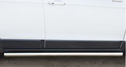 13 849 р. Защита порогов из круглой трубы диаметром 63 мм (рестайлинг) Russtal  Chevrolet Captiva (2013-2016) (Защита порогов с со скосами на торцах (вариант 1)). Увеличить фотографию 8