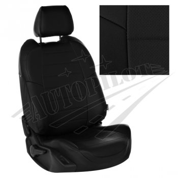 7 499 р. Чехлы сидений AUTOPILOT Экокожа (задняя спинка 40/60)  Chevrolet Cobalt (2011-2024), Ravon R4 (2016-2020) (Черный + Черный). Увеличить фотографию 1
