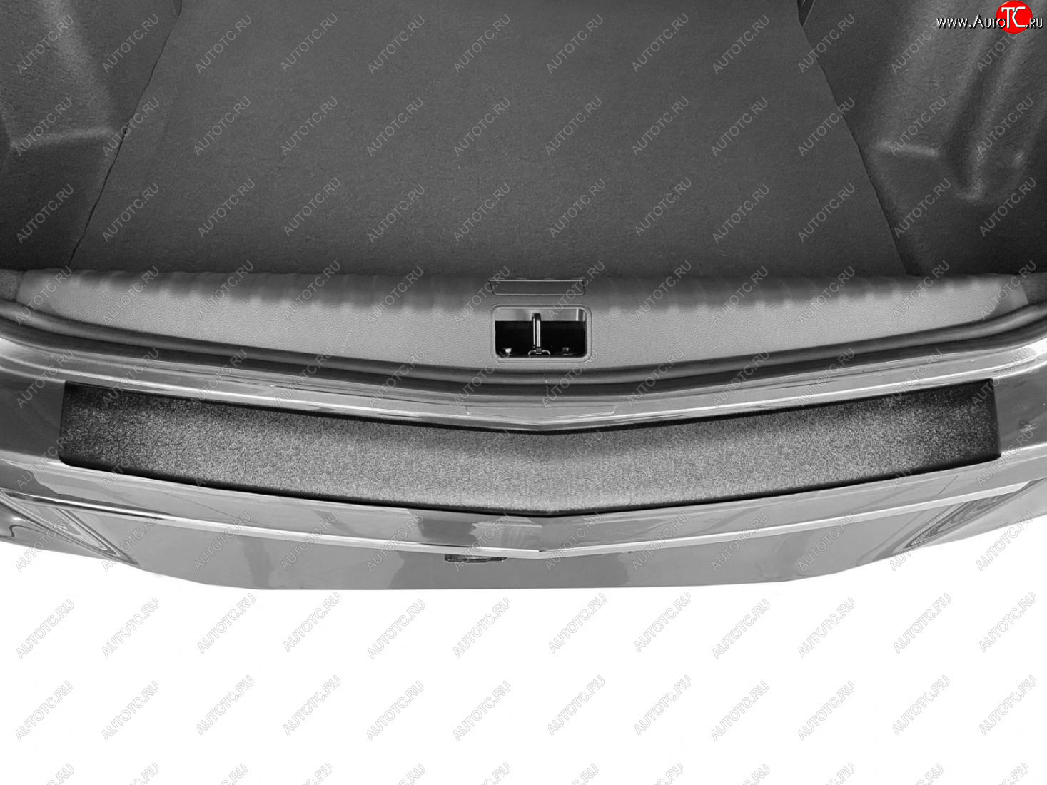 1 389 р. Накладка защитная на задний бампер  Chevrolet Cobalt (2019-2024) (Пластик (тисненая поверхность))