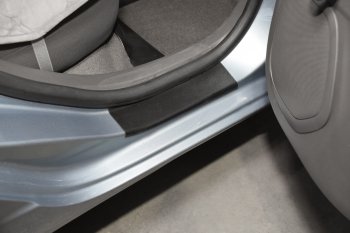 2 099 р. Пороги накладки дверей Petroil Tuning  Chevrolet Cobalt (2019-2024) (Текстурная поверхность). Увеличить фотографию 3
