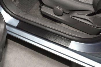 2 099 р. Пороги накладки дверей Petroil Tuning  Chevrolet Cobalt (2019-2024) (Текстурная поверхность). Увеличить фотографию 2