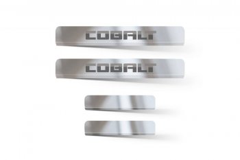 Пороги накладки дверей Petroil Tuning Chevrolet (Шевролет) Cobalt (Кобальт) (2019-2024) седан 2-ой рестайлинг