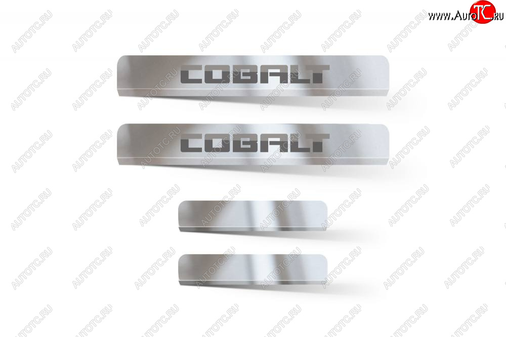 3 299 р. Пороги накладки дверей Petroil Tuning  Chevrolet Cobalt (2019-2024)