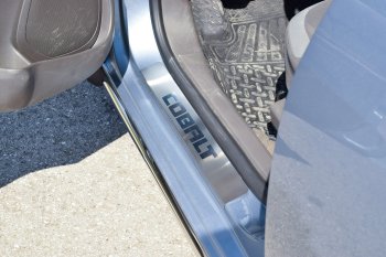 3 299 р. Пороги накладки дверей Petroil Tuning Chevrolet Cobalt седан 2-ой рестайлинг (2019-2024). Увеличить фотографию 3