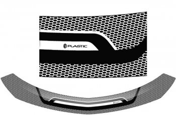 2 299 р. Дефлектор капота CA-Plastiс  Chevrolet Cobalt (2011-2016) (Серия Art черная). Увеличить фотографию 1
