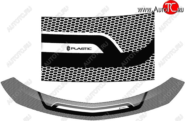 2 299 р. Дефлектор капота CA-Plastiс  Chevrolet Cobalt (2011-2016) (Серия Art черная)
