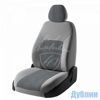 6 499 р. Чехлы для сидений Lord Autofashion Дублин (жаккард)  Chevrolet Cobalt (2011-2016) (Серый, вставка Сеул серый). Увеличить фотографию 1