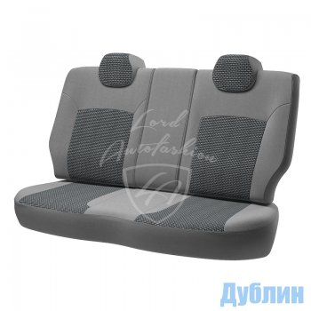 6 499 р. Чехлы для сидений Lord Autofashion Дублин (жаккард)  Chevrolet Cobalt (2011-2016) (Серый, вставка Сеул серый). Увеличить фотографию 2