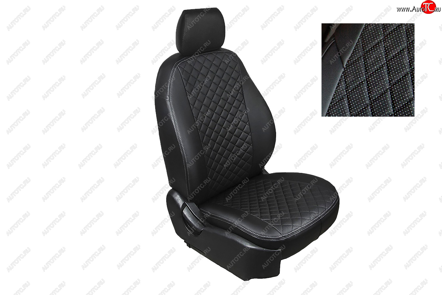 5 549 р. Чехлы для сидений Seintex Ромб Алькантара  Chevrolet Cobalt (2011-2016)