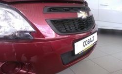 2 089 р. Нижняя сетка на бампер Russtal (черная) Chevrolet Cobalt седан дорестайлинг (2011-2016). Увеличить фотографию 5