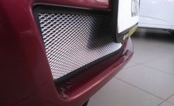 2 189 р. Нижняя сетка на бампер Russtal (хром) Chevrolet Cobalt седан дорестайлинг (2011-2016). Увеличить фотографию 1