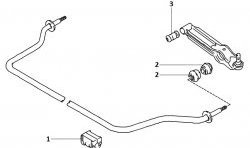 359 р. Полиуретановая втулка стабилизатора передней подвески Точка Опоры  Chevrolet Cruze  хэтчбек (2001-2008), Suzuki Swift  HT51S (2000-2003). Увеличить фотографию 2