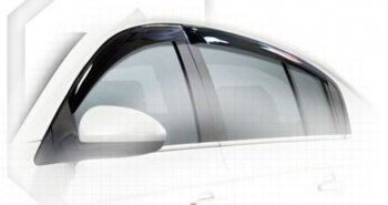2 169 р. Дефлектора окон CA-Plastiс  Chevrolet Cruze  хэтчбек (2009-2012) (Classic полупрозрачный, Без хром.молдинга). Увеличить фотографию 1