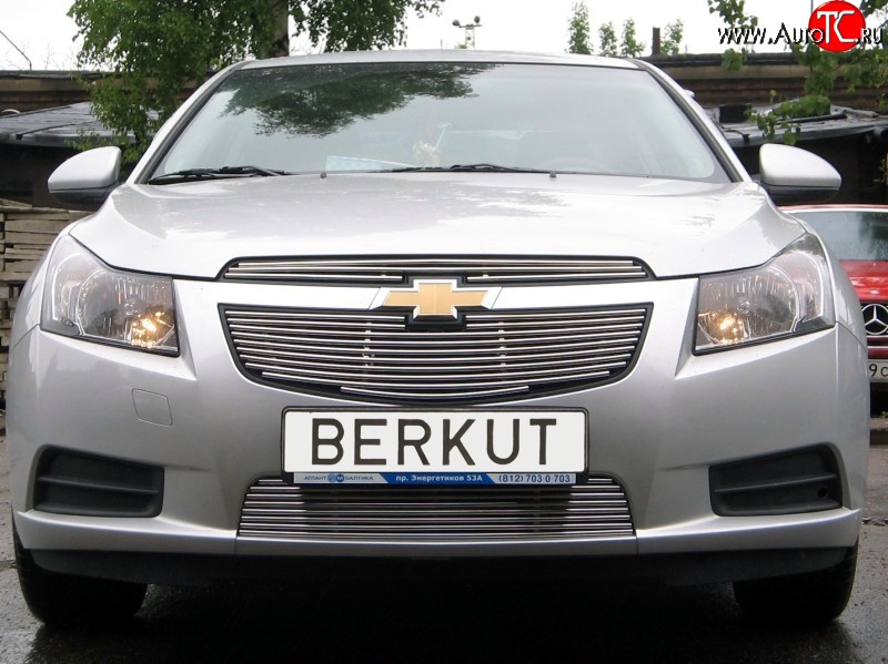 4 399 р. Декоративная вставка воздухозаборника Berkut Chevrolet Cruze седан J300 (2012-2015)