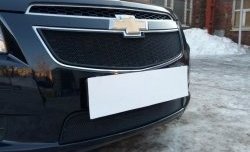 1 229 р. Нижняя сетка на бампер Russtal (черная)  Chevrolet Cruze ( седан,  хэтчбек) (2009-2015). Увеличить фотографию 3